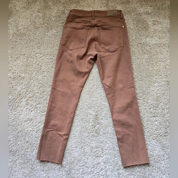 Mavi Viola jeans brown high rise slim straight raw hem womens 25/27 - Picture 3 of 11